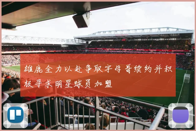 雄鹿全力以赴争取字母哥续约并积极寻求明星球员加盟